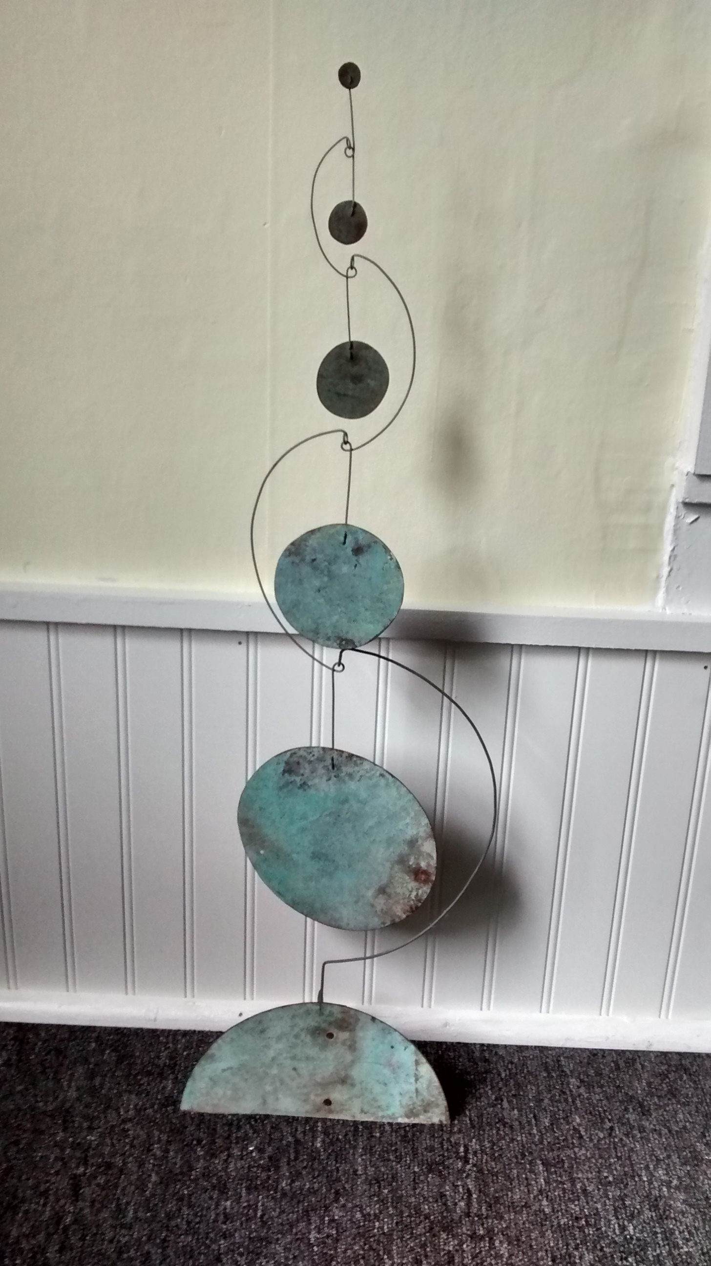 Standing Wired Copper Circles