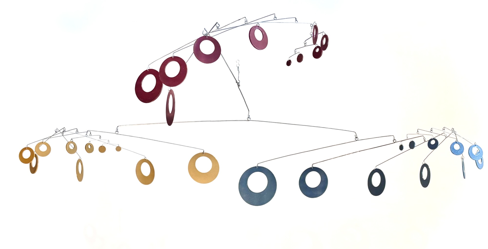 Big Horizontal Yellow Maroon n’ Blue